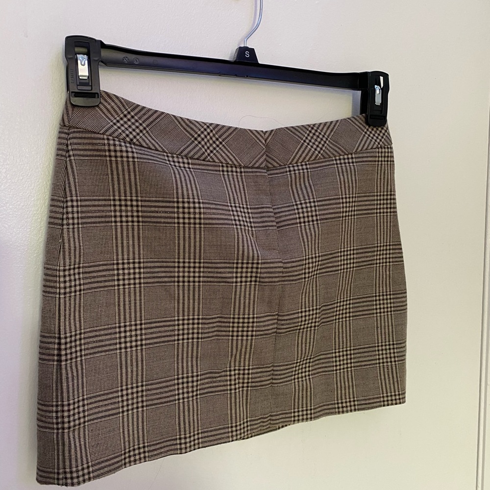 Plaid mini skirt